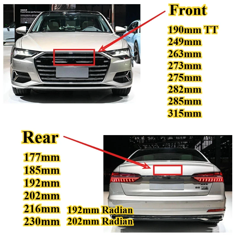 Auto 4 Anello LOGO Cofano Anteriore Cofano Griglia Baule Posteriore Emblema Logo Distintivo Decalcomania Per Audi A1 A3 A4 A5 A6 A7 Q2 Q3 Q5 Q7 Q8 TT