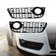 2 pezzi auto fendinebbia anteriore copertura a nido d'ape mesh fendinebbia griglia per Audi A5 B8 Coupe/sportback 2008 2009 2010 2011