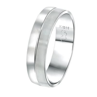 Lucardi Ringe 'Rome' Stahl - silbern 69mm Herren Image