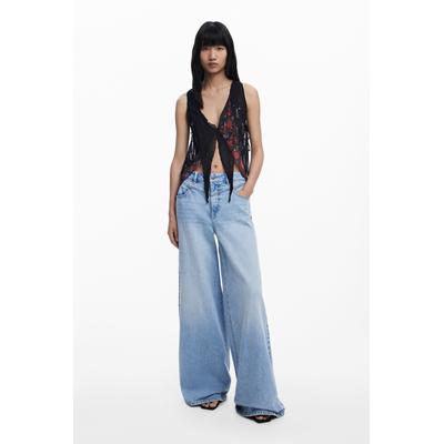 Asymmetric chiffon blouse