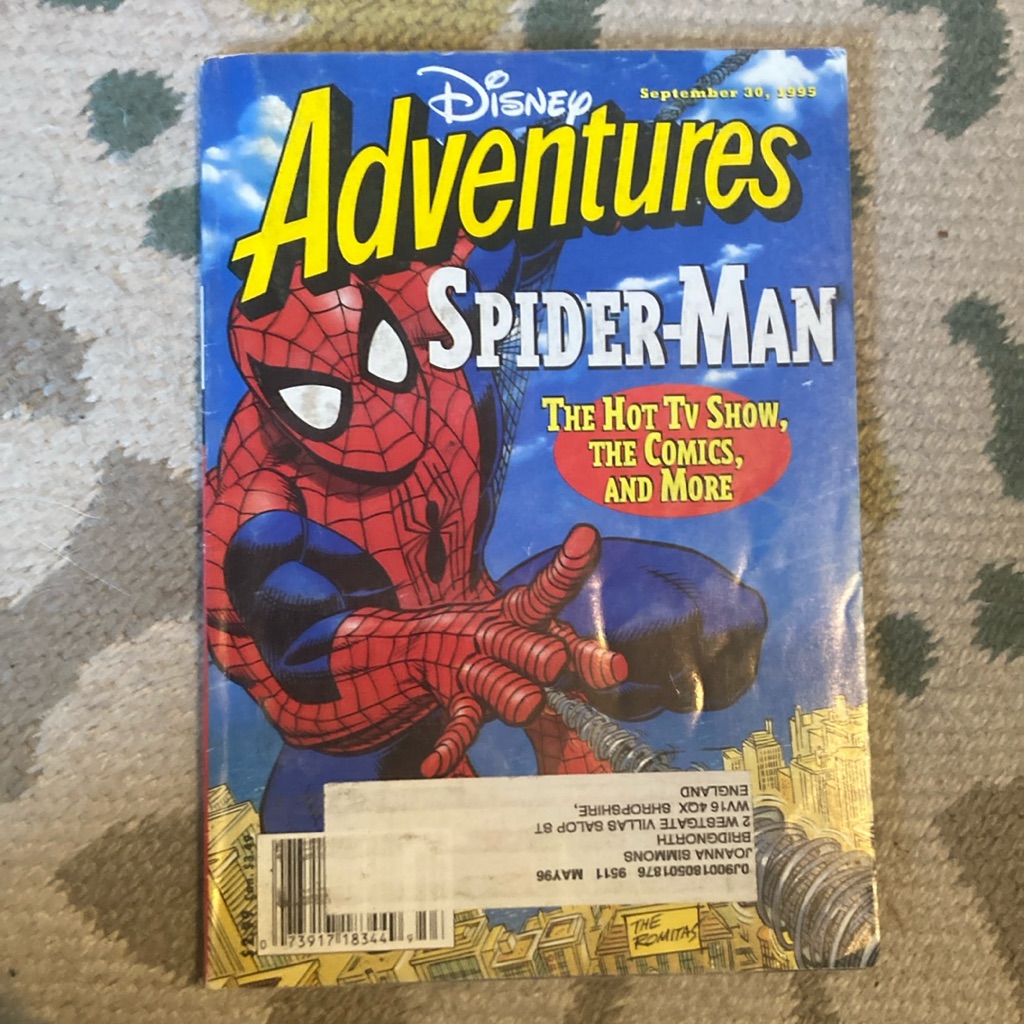 Disney Other | Vintage Disney Adventures Spider-Man Magazine | Color: Blue/Red | Size: Os