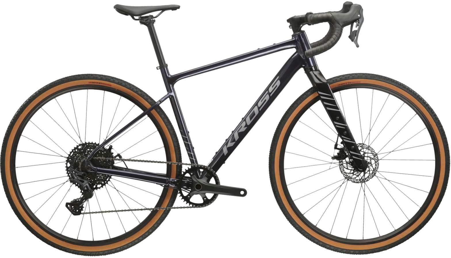 Gravelbike KROSS "Gravelbike Esker 2.0" Gr. 51, blau (blau, blau), Fahrräder, 51cm, 28 Zoll (71,12cm) hinten: 28 Zoll (71,12cm) Image