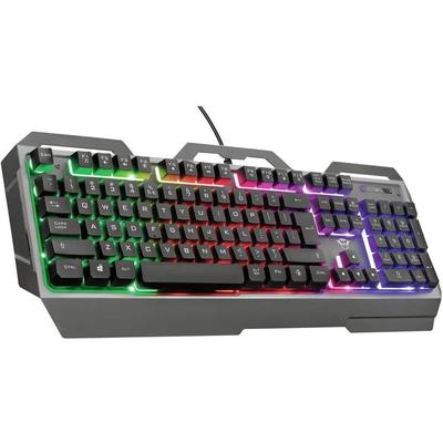 TEMU Gaming Gxt 856 Metal Led Gaming Keyboard, German Layout, Illuminated Keyboard With Anti , 12 Media Keys, Switch, Pc/laptop Black