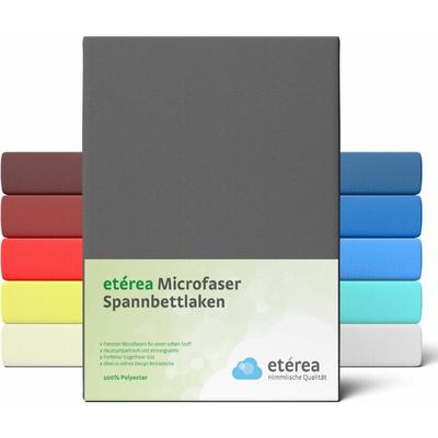 Microfaser Spannbettlaken Anthrazit 90x200 - 100x200 cm - Anthrazit - Etérea Image