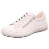 Sneaker LEGERO "TANARO 5.0", Damen, Gr. 43, weiß (sanftes weiß), Nappaleder, unifarben, casual, Schuhe, Komfortschuh, Freizeitschuh, Schnürschuh mit Reißverschluss