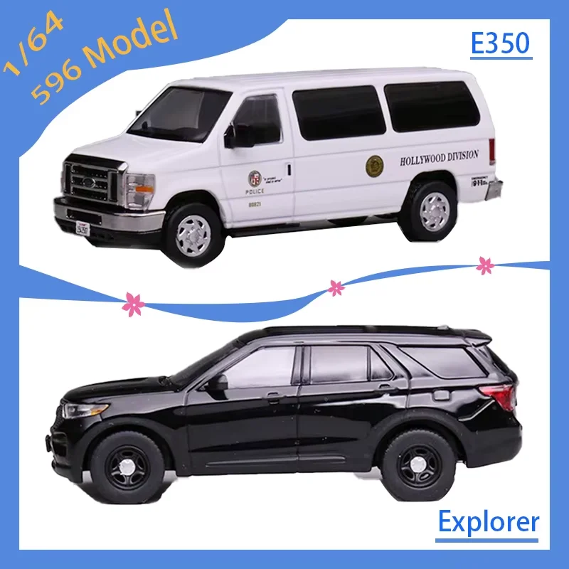 596-Modell, Legierung, Maßstab 1:64, E350/Explorer/Mondeo-Automodell, klassische Sammlung für Erwachsene, präsentiert Jungenspielzeug Image
