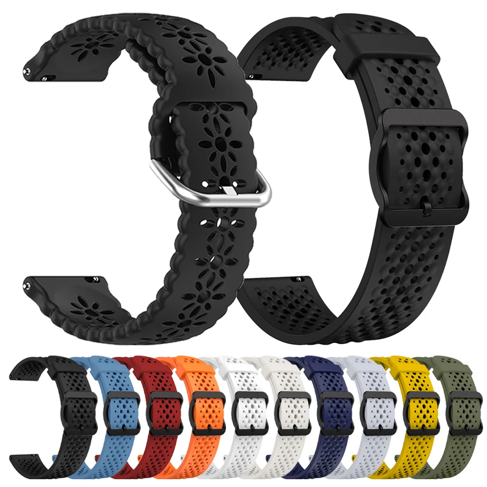 2 Stück atmungsaktive Bänder für Huawei-Uhr 4/GT 5 4 3 2 Pro Rayon Diego Diego Silikonarmbänder 22 mm Armband für Samsung Garmin Amazfit-Uhr Image