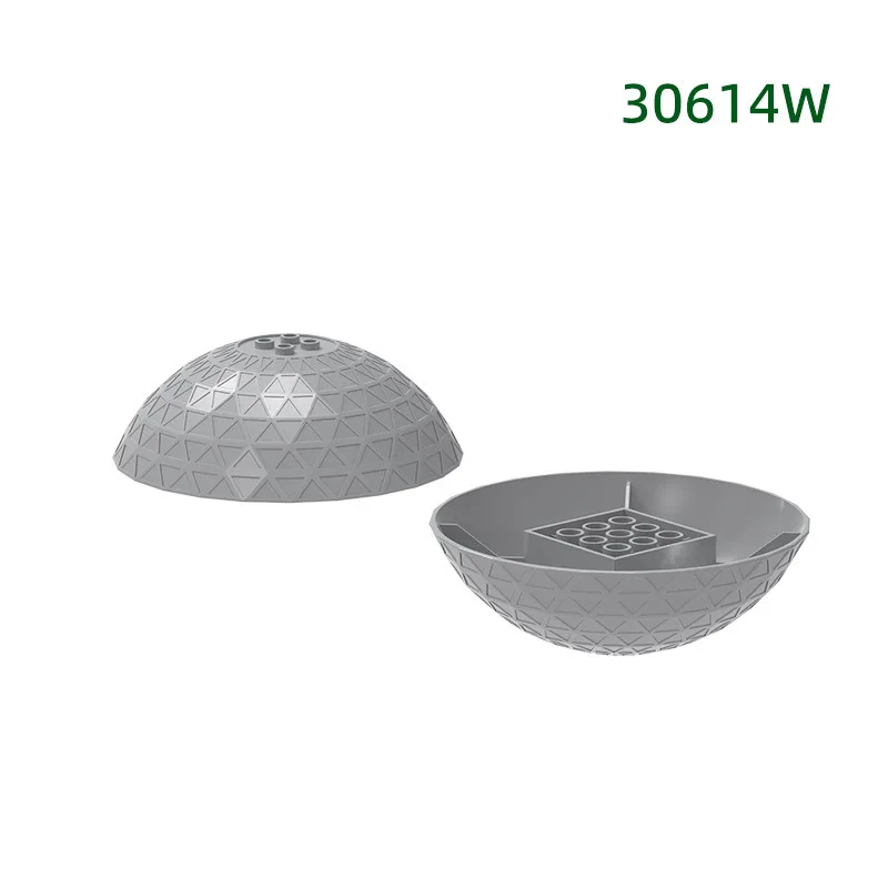 MOC 1PCS 30614W 11x11 Orientalische Perle Gestreiften Abgerundete Abdeckung Bausteine Kit Spezielle Kugel Bord Ziegel spielzeug Geburtstag Geschenke Image