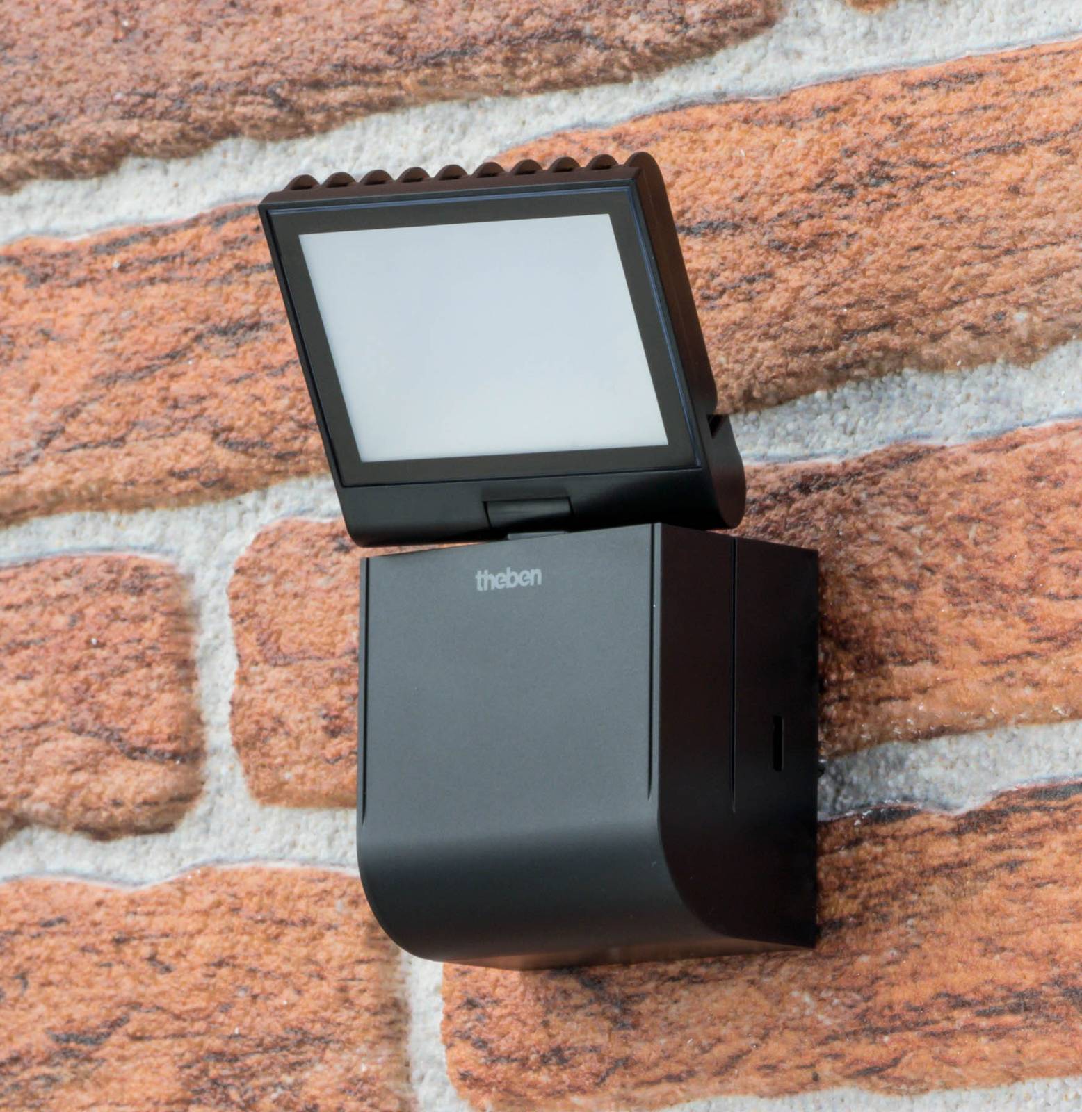 Theben LED Aussenwandleuchte theLeda S8-100L, schwarz, Kunststoff, LED Wandleuchte außen