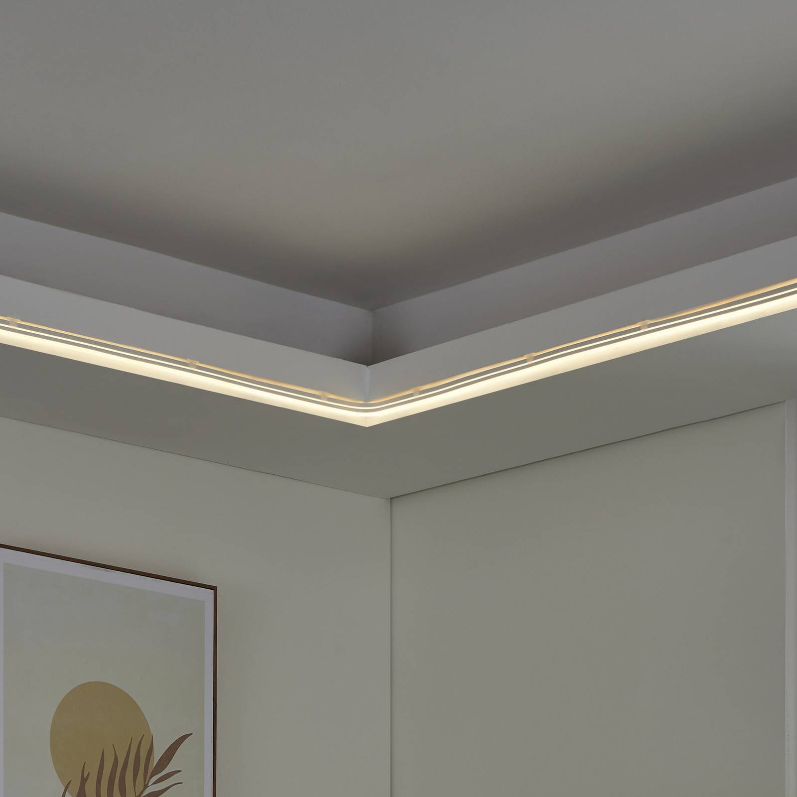 EGLO connect LED-Stripe Neon Stripe-Z, 5 M., RGB, CCT, weiß Connect dimmbar, weiß / opal, für Wohn- / Esszimmer, Kunststoff, Modern