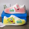Neue Original Frau Cartoon SpongeBob Schwammkopf Prinzessin niedlich Freizeitschuhe weiche Sportschuhe Freundin Geschenk EU Größe 35-44