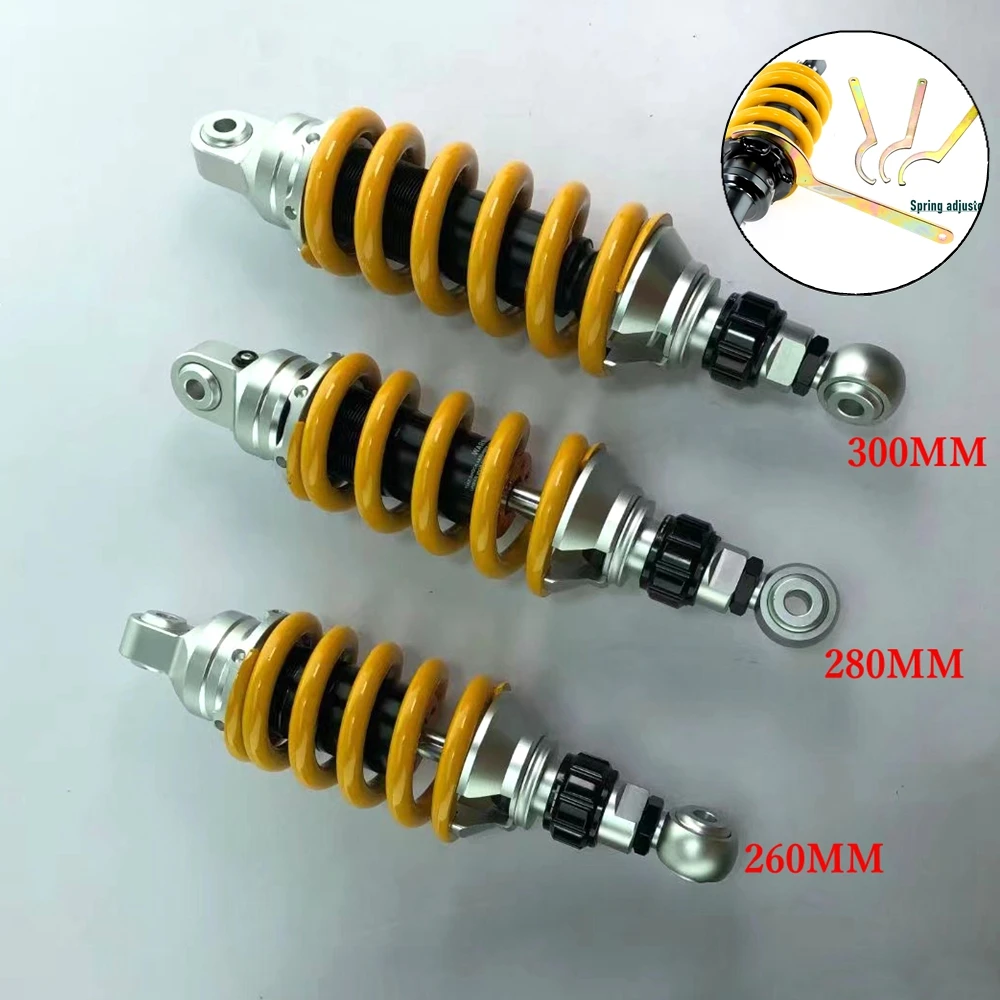 Motorrad Universal 260mm/280mm/300mm Hinten Stoßdämpfer Dämpfung Einstellbar Für Honda MSX125 SF M3 M5 z125 Pro Dirt Bike ATV Image