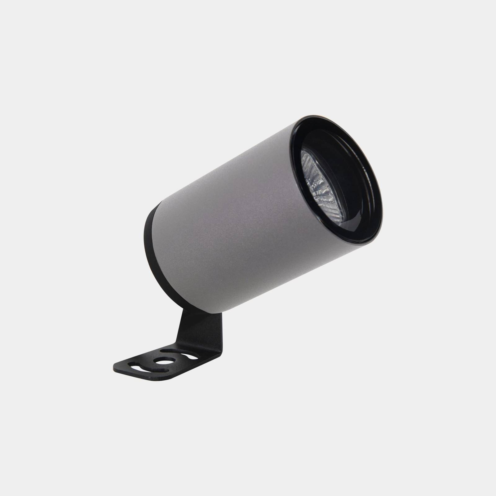 LEDS-C4 Außenstrahler Eko, grau, Höhe 15,7 cm, Aluminium Eko, alu / grau / zink, Aluminium, Modern