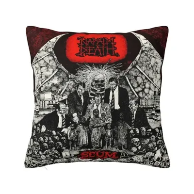 Maßgeschneiderter schwarzer Heavy-Metal-Band Napalm Death Grindcore Kissenbezug 45 x 45 cm weiches Image