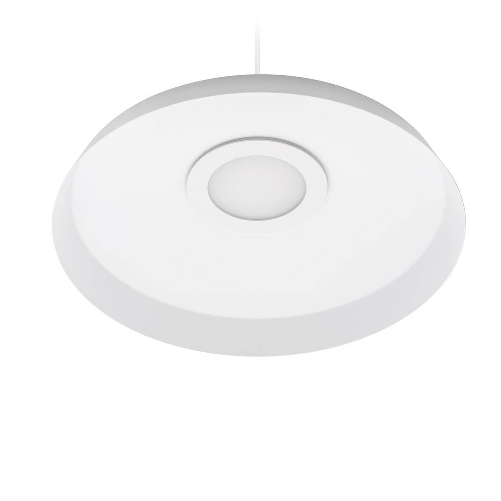 Linea Light Hängelampe Miguel, weiß / opal, für Küche, Aluminium