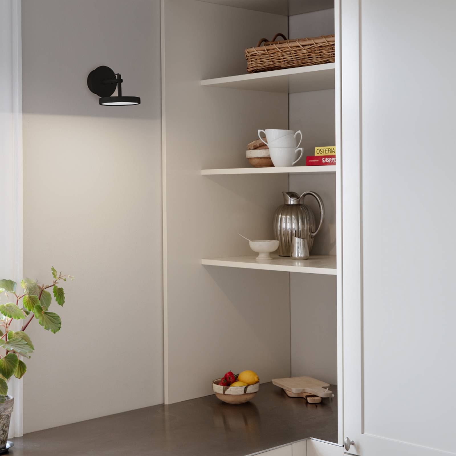 UMAGE LED-Strahler Asteria Spot, Ø 12 cm, schwarz dimmbar, schwarz, für Wohn- / Esszimmer, Aluminium, Design, LED Deckenlampe