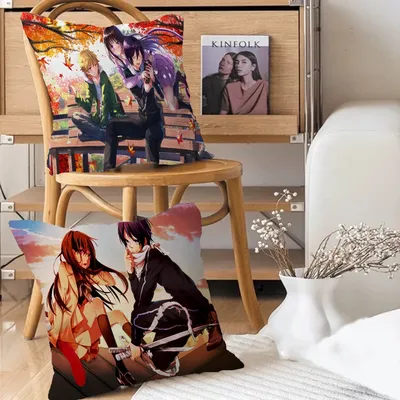 Noragami Kissenbezug Kissenbezug Dekor Kissenbezug Bedruckter Kissenbezug für Couch Image