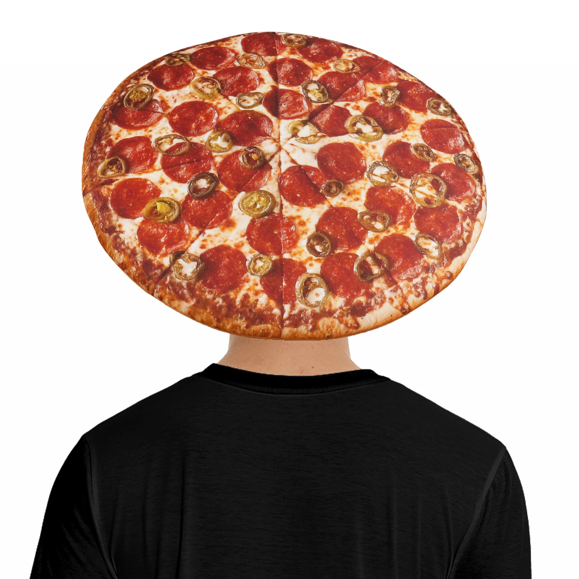 Lustiger Pizza-Hut, köstliches Essen, Karneval, Cosplay, Kostüm, Purim, Urlaub, Abendessen, Kleidung, Accessoire, Festival, Mütze, Damen, Weihnachtsgeschenk Image