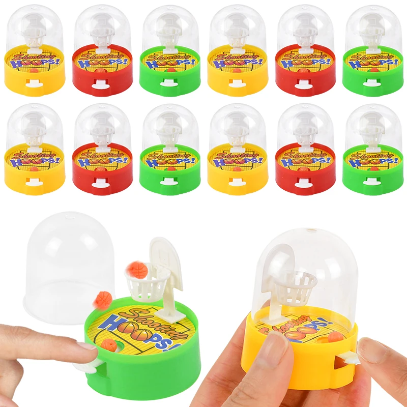 12/24Pcs Desktop Finger Basketball Schießen Spiel Spielzeug Kinder Geburtstag Party Favors Liefert Sport Thema Party Goody Tasche füller Image