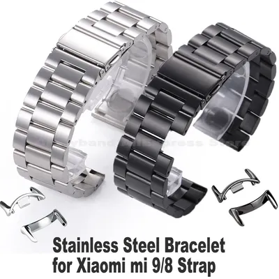 14 mm Edelstahlarmband für Xiaomi mi 9/8 Armband Ersatz Correa für Miband 9 Bänder für Xiaomi 8 Image