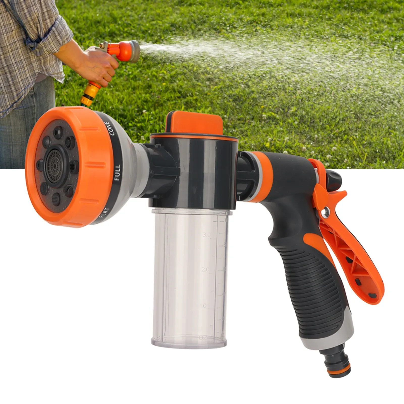 Auto Hochdruck Waschen Bewässerung Schaum Sprayer 8 Modi Garten Bewässerung Schaum Sprinkler Autos Reinigung und Wartung Werkzeuge Image