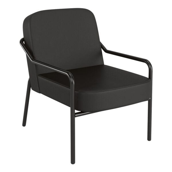 meet Sessel »meet - Medso M« Modell rund Kunstleder schwarz, 43 cm Image