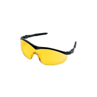Crews Storm Protective Eyewear, Amber Lens, Polycarbonate, Black Frame, Nylon (135-ST114) Each
