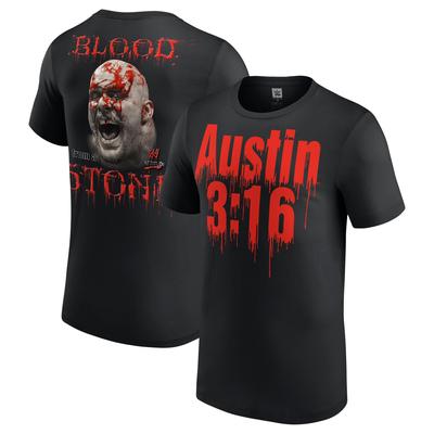 Stone Cold Steve Austin Blood From A Stone T-Shirt - Schwarz - Herren Image