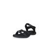 Trekkingsandale ECCO "ECCO OFFROAD ROAM W", Damen, Gr. 40, schwarz, Leder, sportlich, Schuhe, Outdoorschuh, Sommerschuh, Freizeitsandale, mit Klettverschlüssen