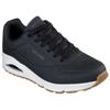 Sneaker SKECHERS "UNO-STAND ON AIR", Herren, Gr. 46, schwarz-weiß (schwarz, weiß), Lederimitat, sportlich, Schuhe, Plateausneaker, Keilsneaker mit Memory Foam