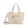Shopper JOOP JEANS "lietissimo janita shopper lhz", Damen, Gr. B/H/T: 32,5cm x 29cm x 16cm, beige (oyster gray), Nylon, bestickt, Taschen, Handtasche Damen Umhängetasche Henkeltasche Schultertasche