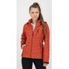 Softshelljacke DEPROC ACTIVE "SHELBY PEAK DC", Damen, Gr. 52 (XXL), rot (chilli), 100% Polyester, casual, tailliert, Langarm gerader Abschluss mit Klettverschlüssen, Jacken, leichte Softshelljacke mit All-Over-Print und abnehmbarer Kapuze