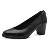 Pumps TAMARIS, Damen, Gr. 42, schwarz, Leder, elegant, Schuhe, Trichterabsatz, Abendschuh, Festtagsschuh in zeitloser Optik