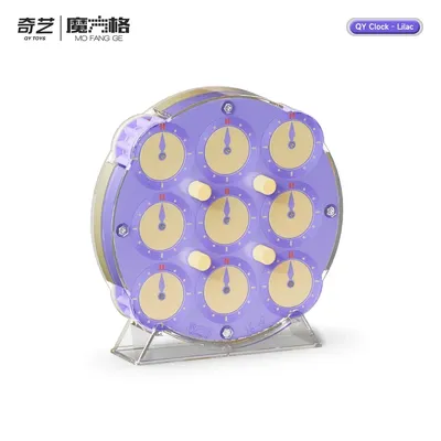 [Picube] QiYi Uhr Lila ChuanShi Lila Magnetisches Magisches Puzzle Würfel Puzzles Lernen Pädagogisches Puzzle Würfel Spielzeug Zappelspielzeug Image