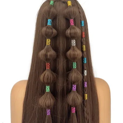 40pcs Mixed Color street style Solar shape Hair Jewelry Accessories for women girls Music festival