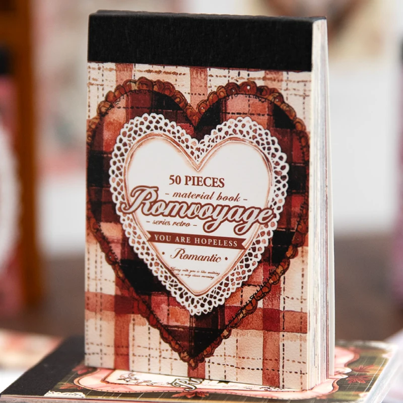 Mr Paper 200 Teile/beutel Romantische Reisen Zusammen Serie Material Buch Hintergrund Dekorative Karton DIY Handbuch Foto Rahmen Image
