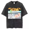 2025 neue Mob Psycho 100 100 % High-Street-Modemarke aus reiner Baumwolle, um alte Kurzarm-T-Shirts für Männer im Frühling und Sommer herzustellen
