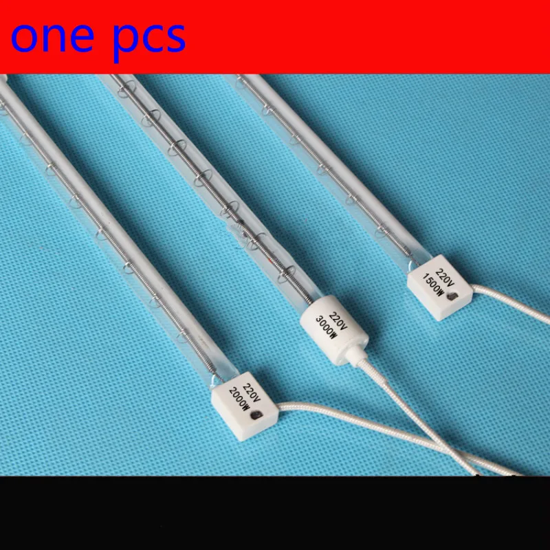 Heizrohr 220 V Blasmaschine Blistermaschine halbplattiertes weißes Heizrohr Infrarot-Heizrohr 400 V/2500 W