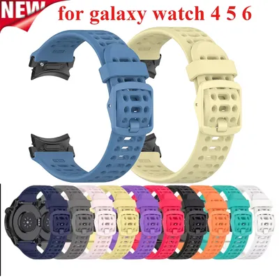 Wasserdichtes Silikonband für Samsung Galaxy Watch6 5 4 44 40 mm für Galaxy Watch456 Armband Image