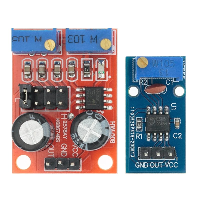 NE555 Pulsfrequenz Duty Cycle Einstellbares Modul 10kHz -200kHz Rechteckwellensignalgenerator für Arduino Image
