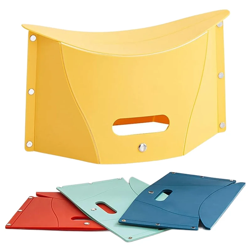 Klapphocker Mini tragbar mit Griff PP-Material Outdoor Camping Go Fishing Bunter multifunktionaler Aufbewahrungskorb TMZ