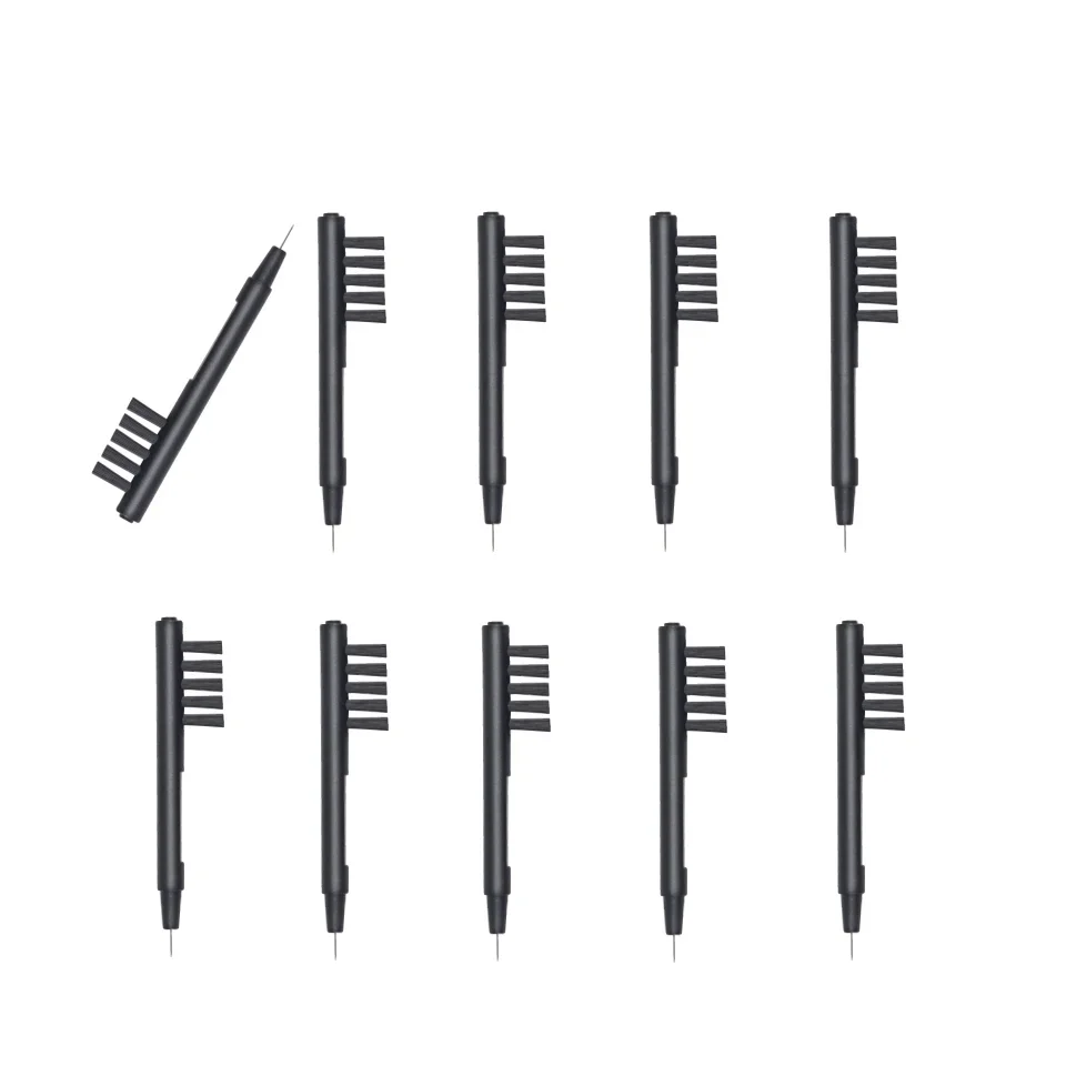 10PCS Soundlink Hörgerät Reinigung Pinsel Nylon Haar Weiche Bürste mit Wachs Schleife Multi-funktion Reinigung Werkzeug für IEM/Kopfhörer Image