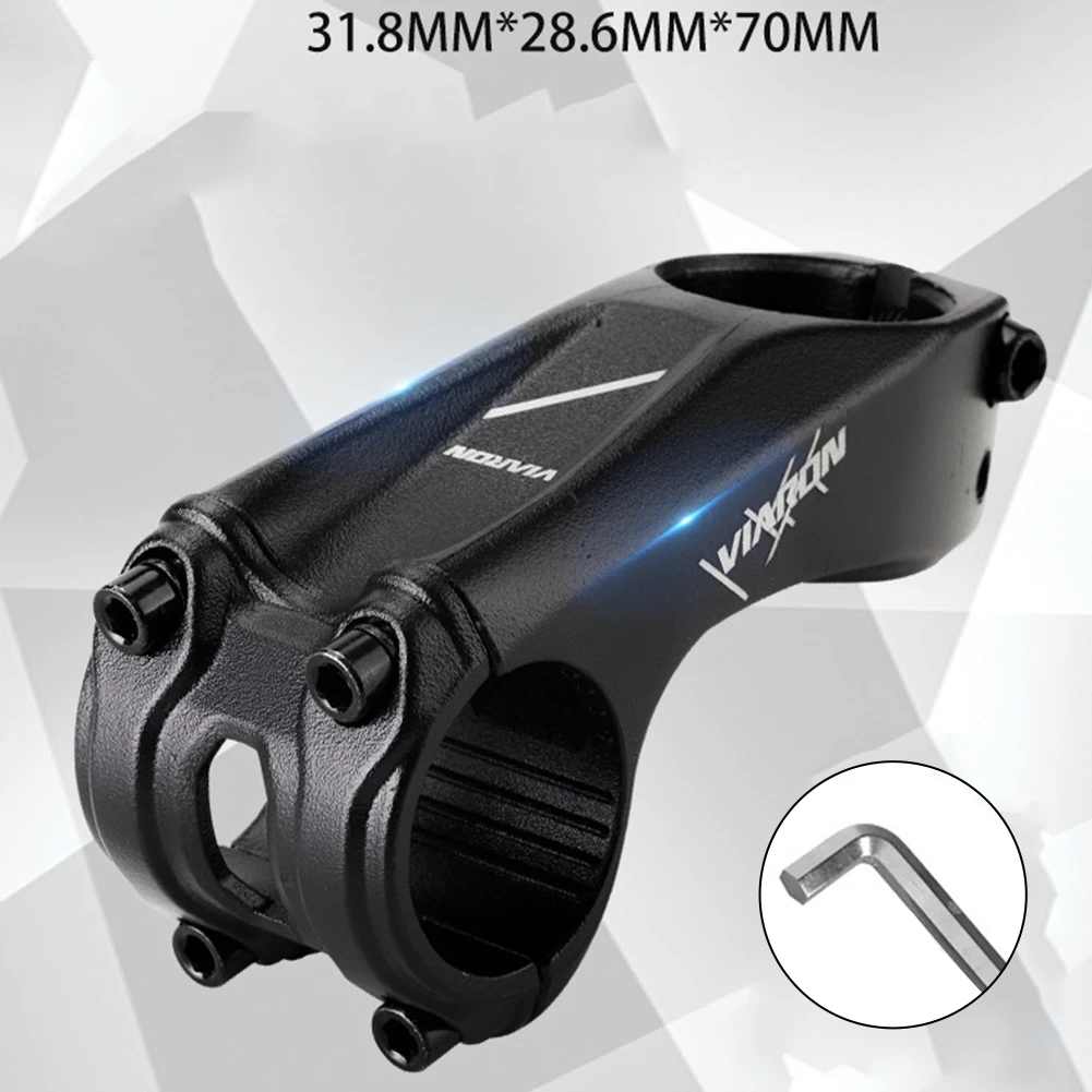 MTB Fahrrad lenker Vorbau 31,8mm x 70mm 17 Grad xc Mountainbike Lenker Vorbau für 28,6mm Vorderrad gabel Fahrrad zubehörteile Image