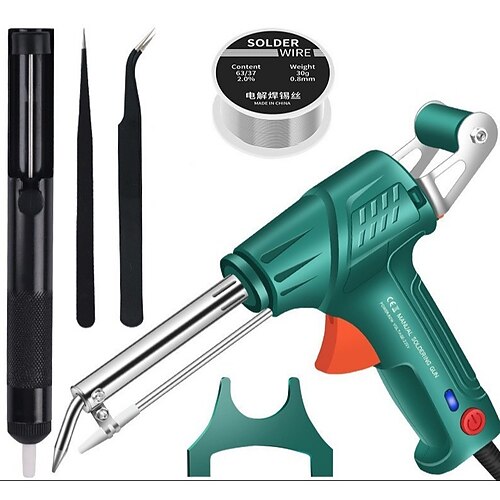 Innenbeheizte industrielle Laserschweißwerkzeuge, tragbares Multifunktionslötkolben-Lötpistolenset, 3-in-1-Handschweißpistole für Metall, Schiffsbau, Heimwerken Image