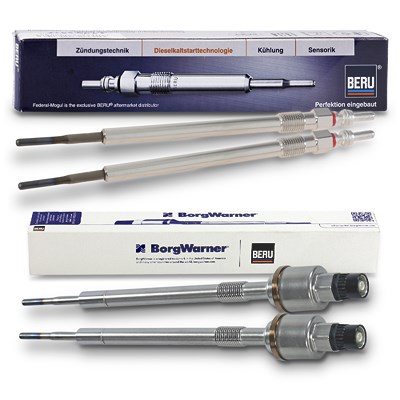 Beru 2x Glühkerze + 2x Glühkerze (+Drucksensor) [Hersteller-Nr. 40372665] für Opel Image