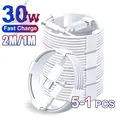 5-1 pz 30 W Cavo di Ricarica Veloce Per Apple iPhone 13 12 11 14 Pro Max Mini Cavo USB C Per X XR XS MAX 7 8 14 Più 6 Accessori