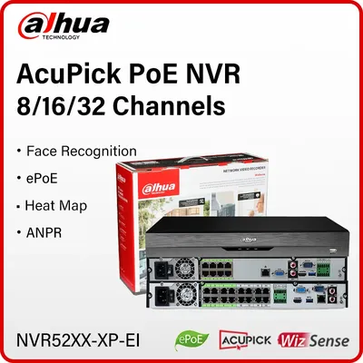 Dahua WizSense 8 16 32CH PoE NVR AcuPick Smart Ai Video Recorder Support 32MP 8MP 4MP Camera WEB