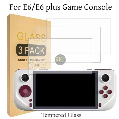 Portable Handheld E6 Plus Screen Protector Film Game Console E6 9H HD Tempered Glass Screen