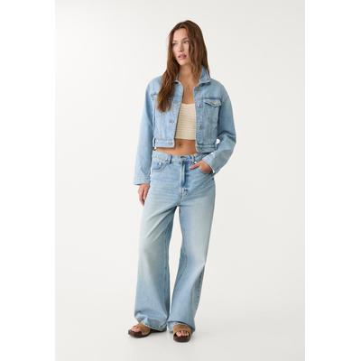 Stradivarius Boxy fit denim jacket Light blue M