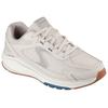 Sneaker SKECHERS "VERTEX", Herren, Gr. 48,5, beige (hellbeige), Leder, Mesh, sportlich, Schuhe, Retro Sneaker, Schnürschuh mit Air-Cooled Memory Foam